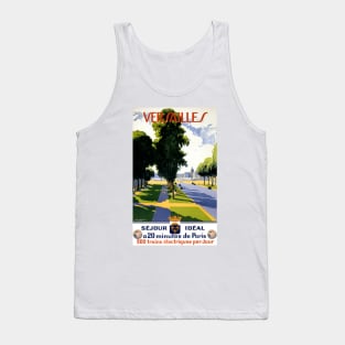 Vintage Travel Poster France Versailles Tank Top